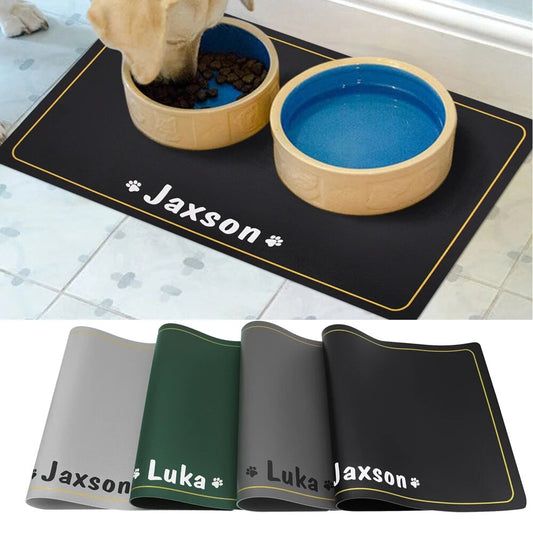 Custom Dog Bowl Placemat