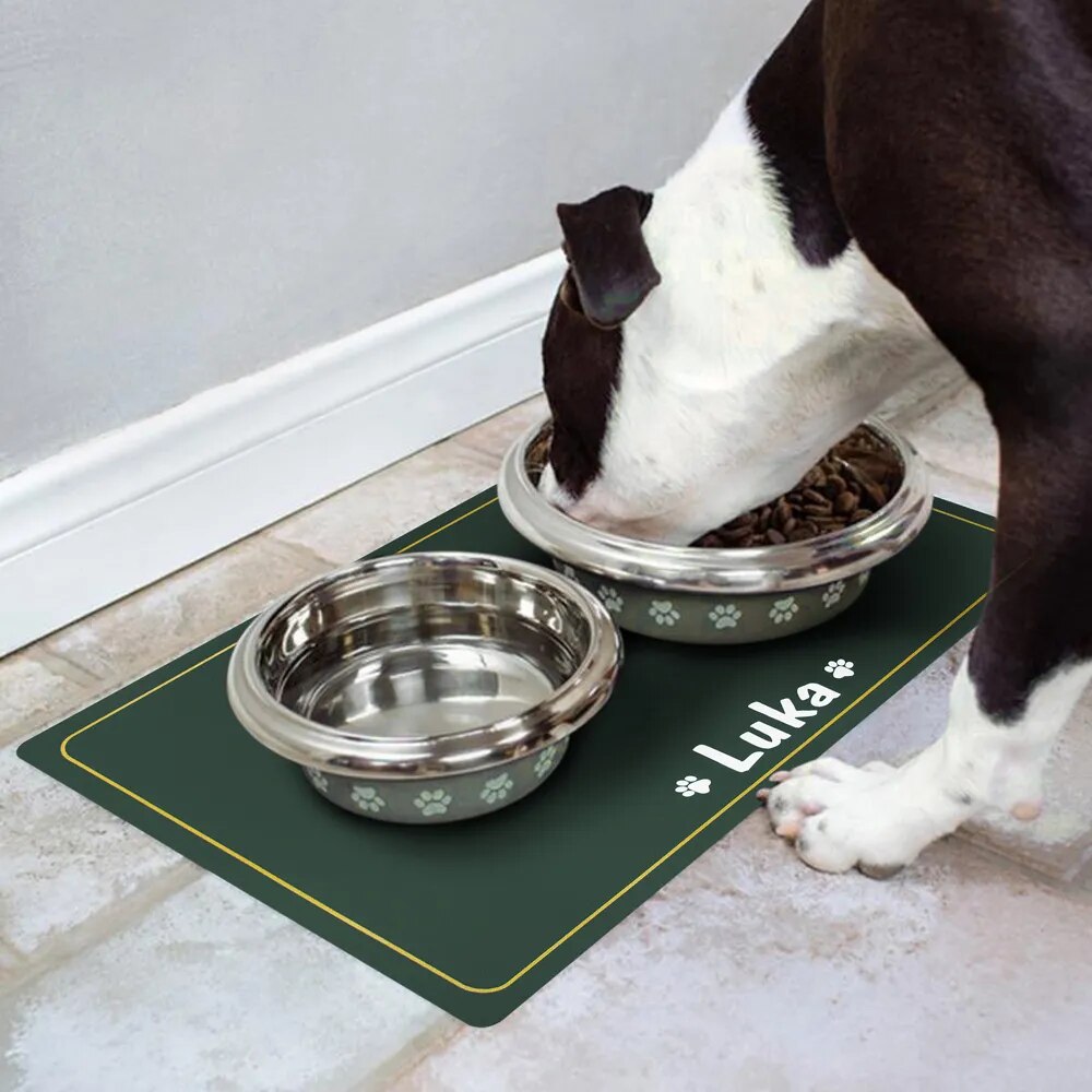 Custom Dog Bowl Placemat