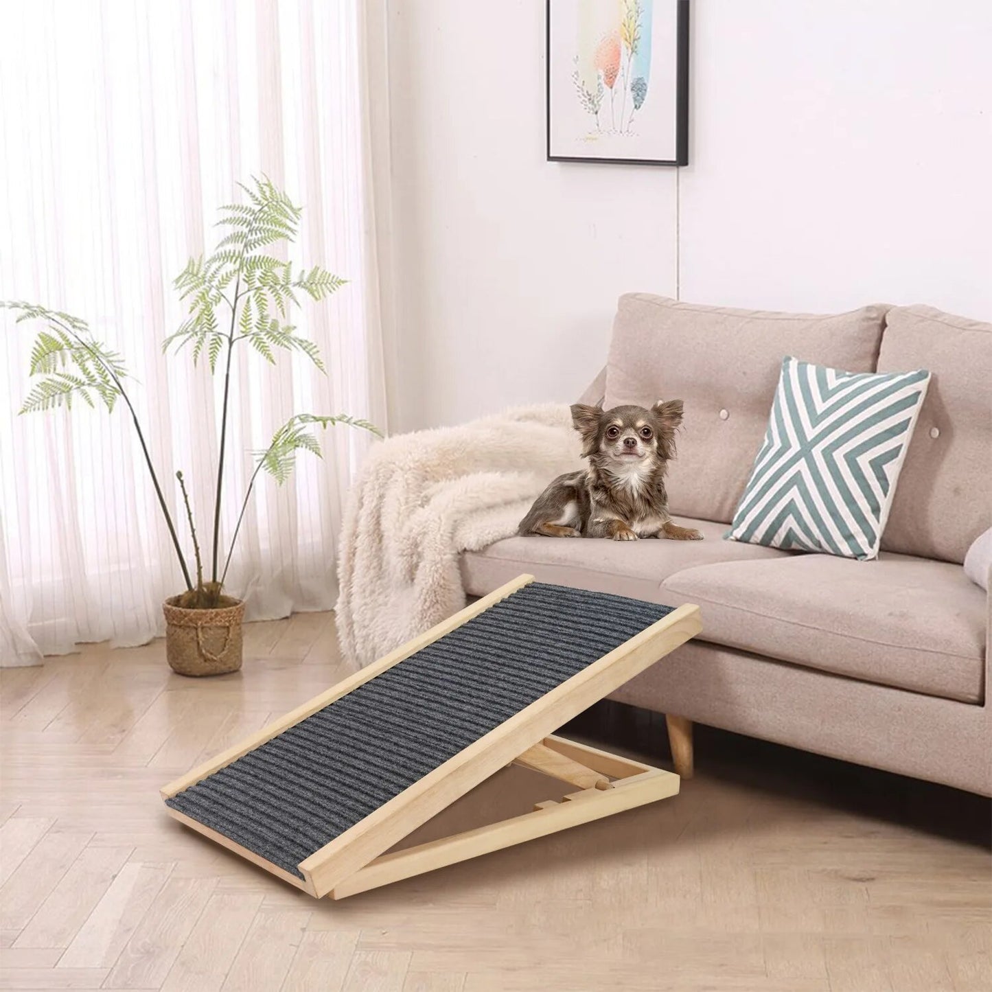 Ribbed Carpet Adjustable Ramp