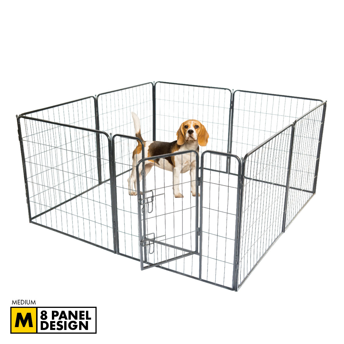 8 Panel Metal Playpen (80cm x 80cm)