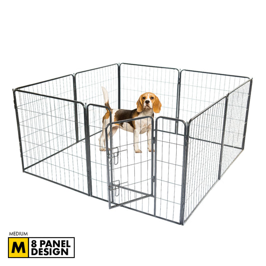 8 Panel Metal Playpen (80cm x 80cm)