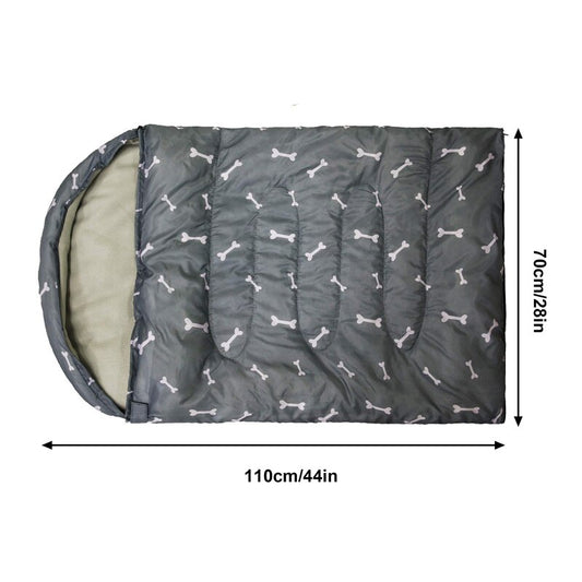 Bone Pattern Dog Sleeping Bag