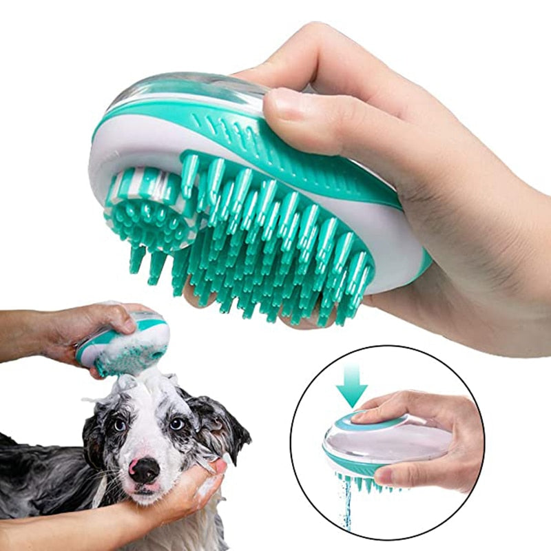 Premium Massage Brush with Shampoo Storage