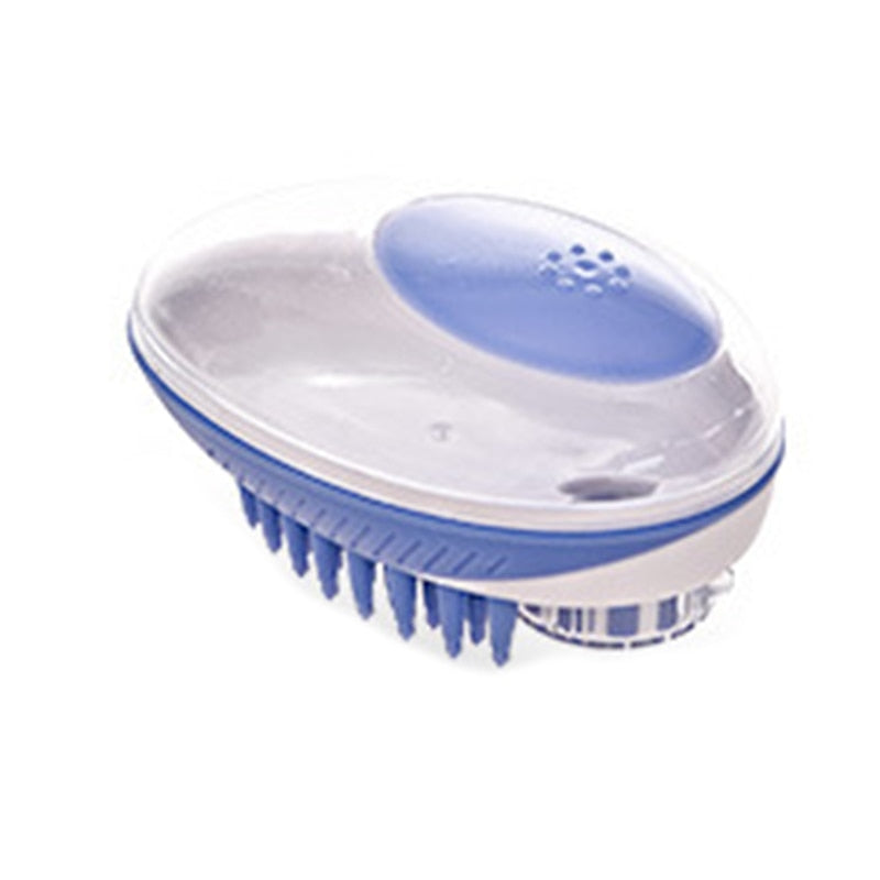 Premium Massage Brush with Shampoo Storage