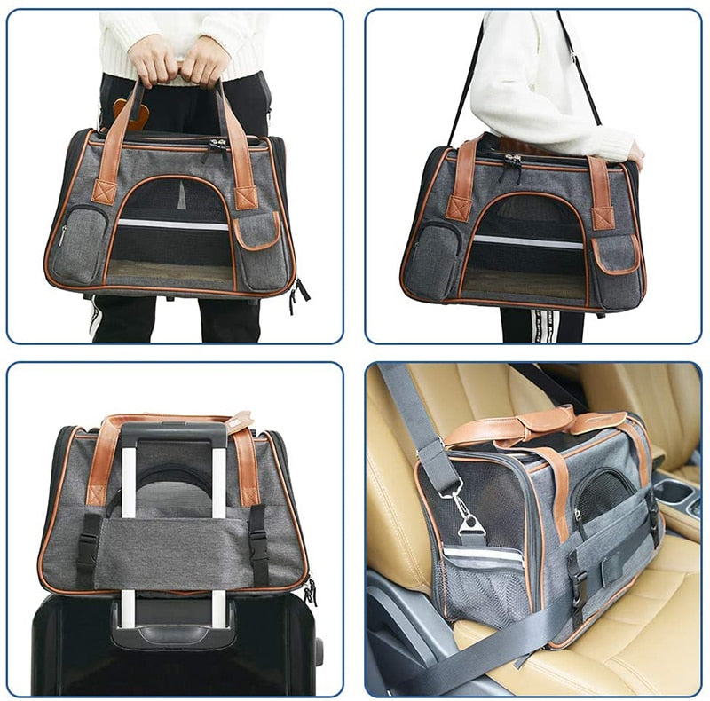 Premium Dog Carrier w Washable Mat