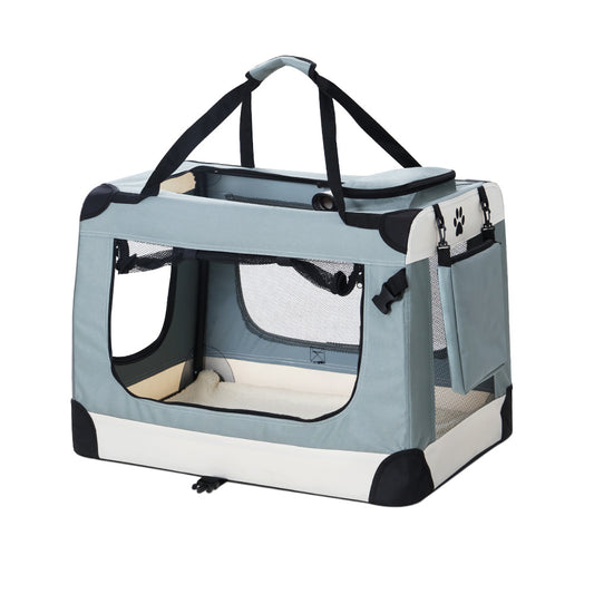 Soft Travel Crate - Large, Blue