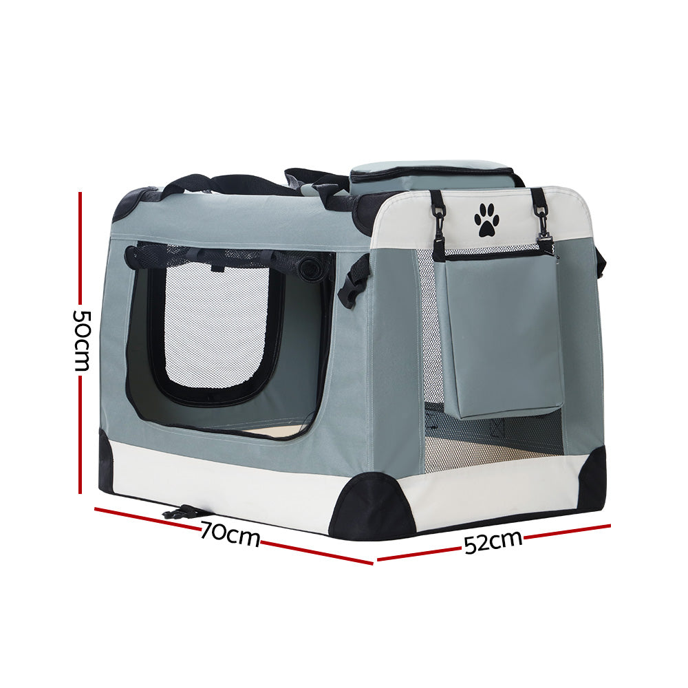 Soft Travel Crate - Large, Blue