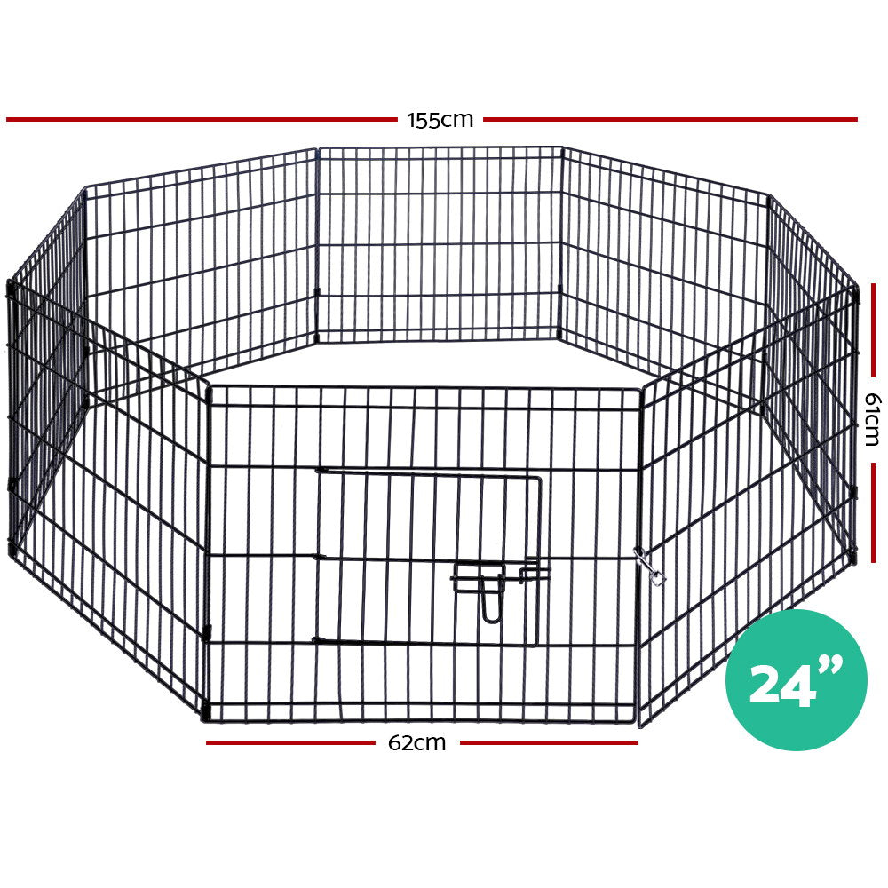 8 Panel Wire Playpen - 24"