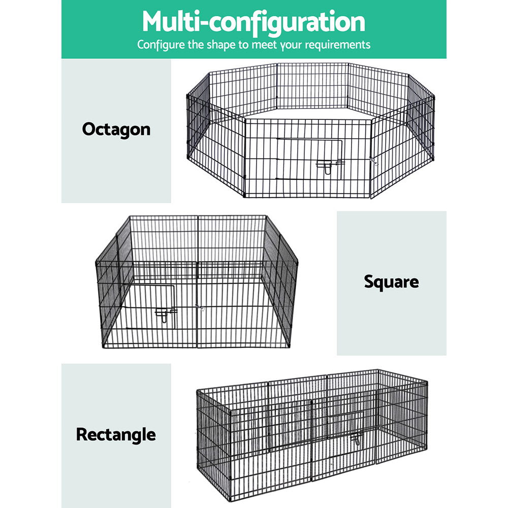 8 Panel Wire Playpen - 24"