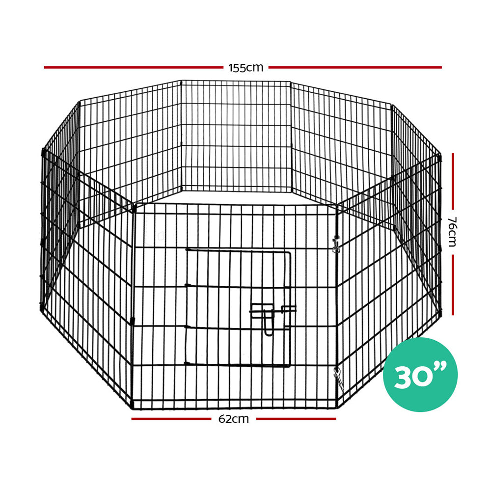 8 Panel Wire Playpen - 30"