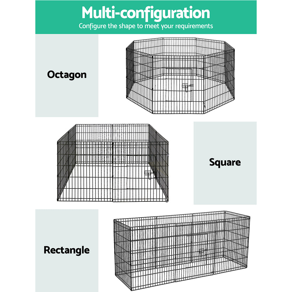 8 Panel Wire Playpen - 30"