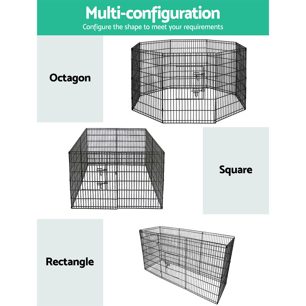 8 Panel Wire Playpen - 36"