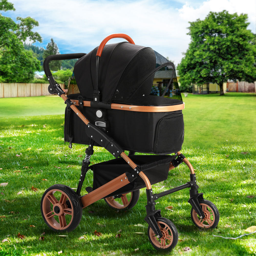 i.Pet Stroller with Removable Carrier (Up to 50Kg)