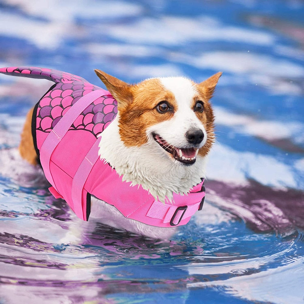 Mermaid or Shark Dog Water Safety Jacket