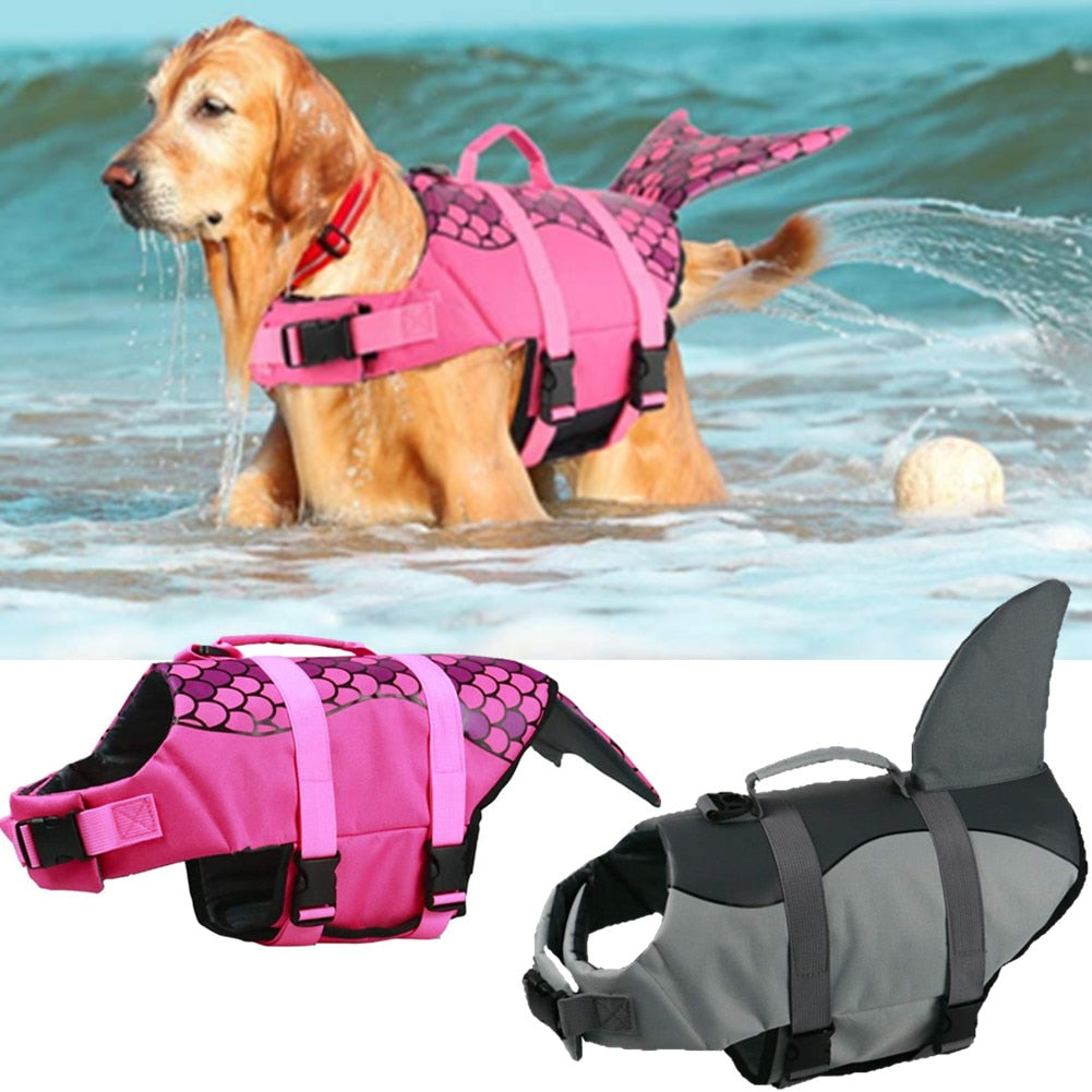 Mermaid or Shark Dog Water Safety Jacket