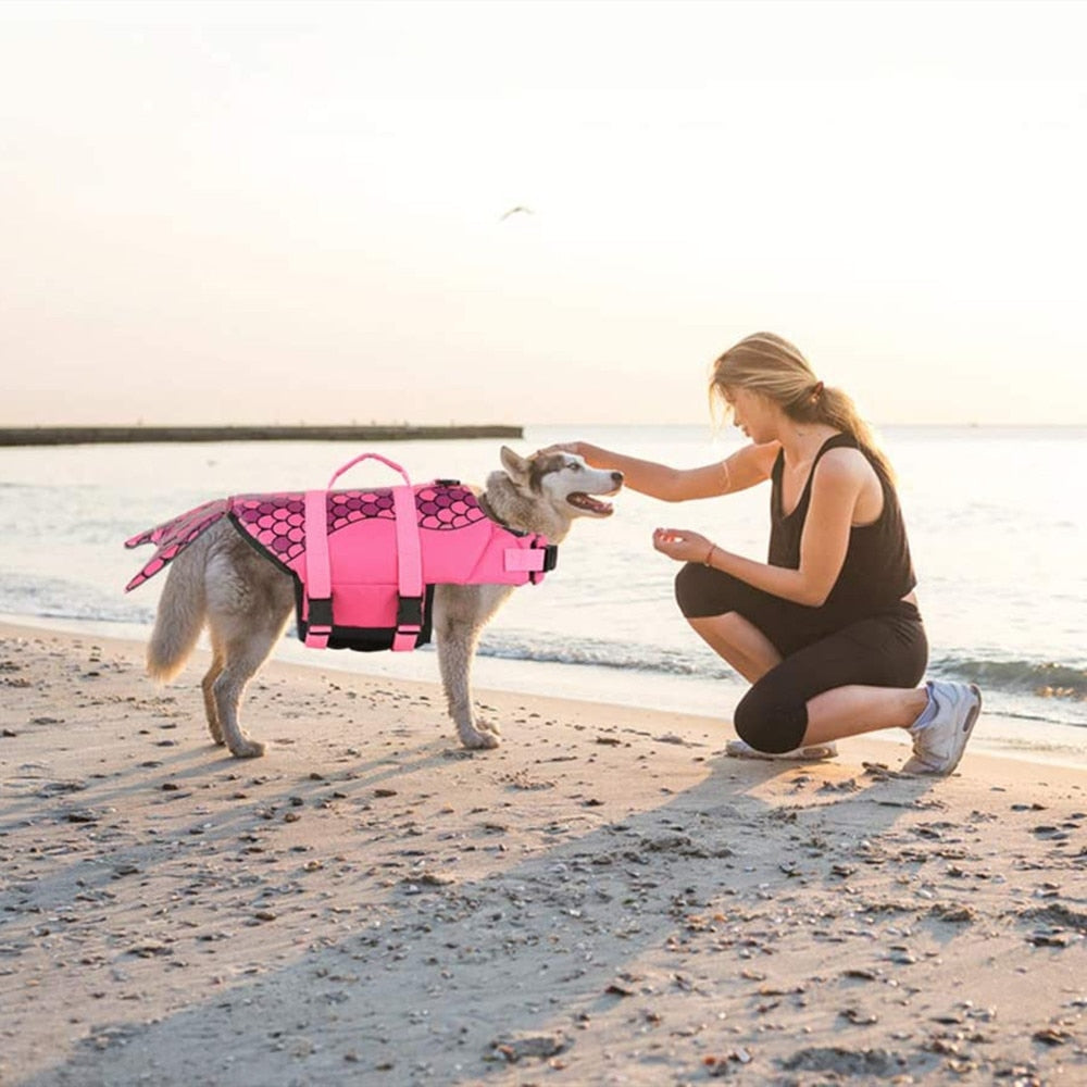 Mermaid or Shark Dog Water Safety Jacket