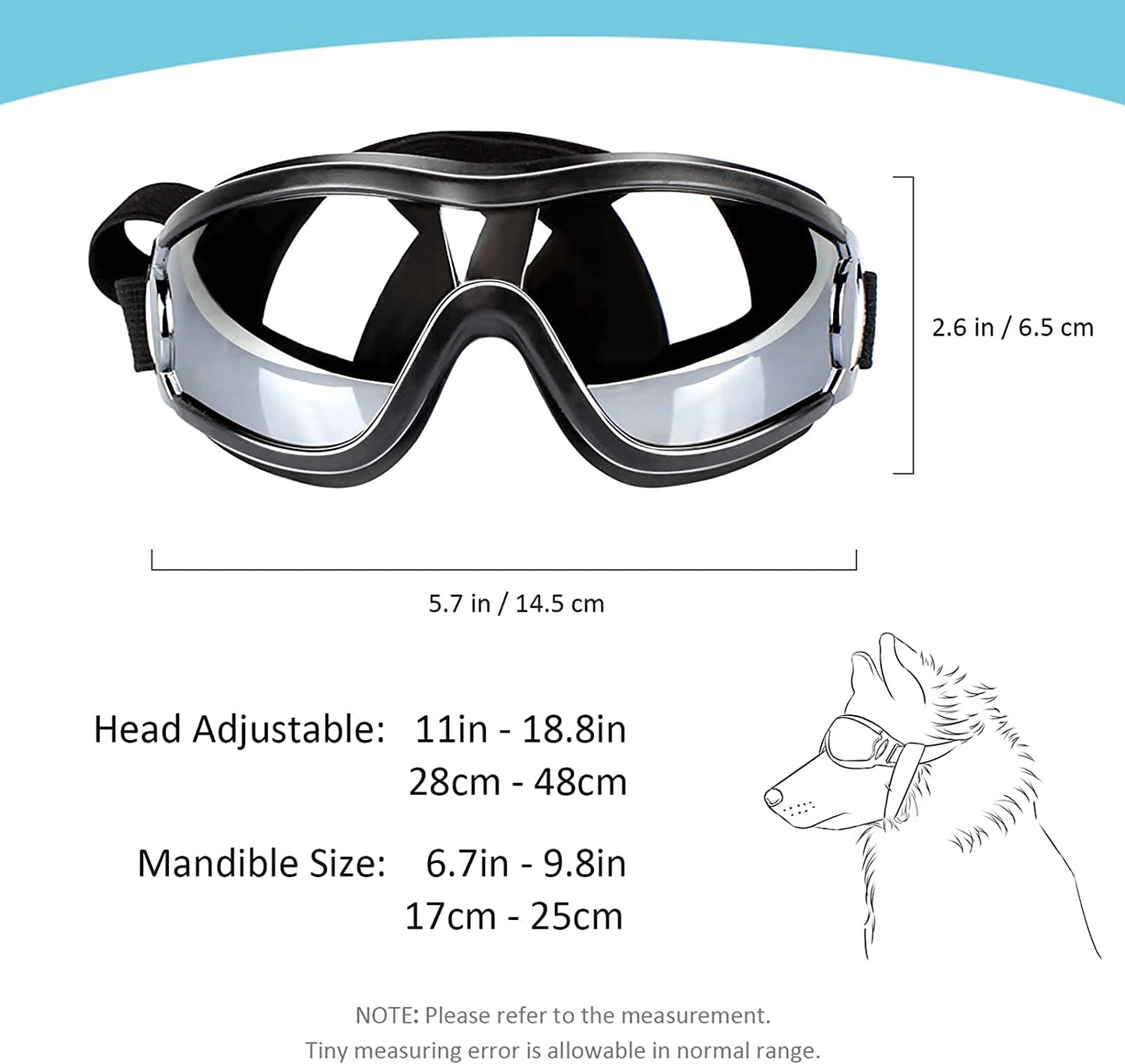 Anti-Fog Dog Goggles