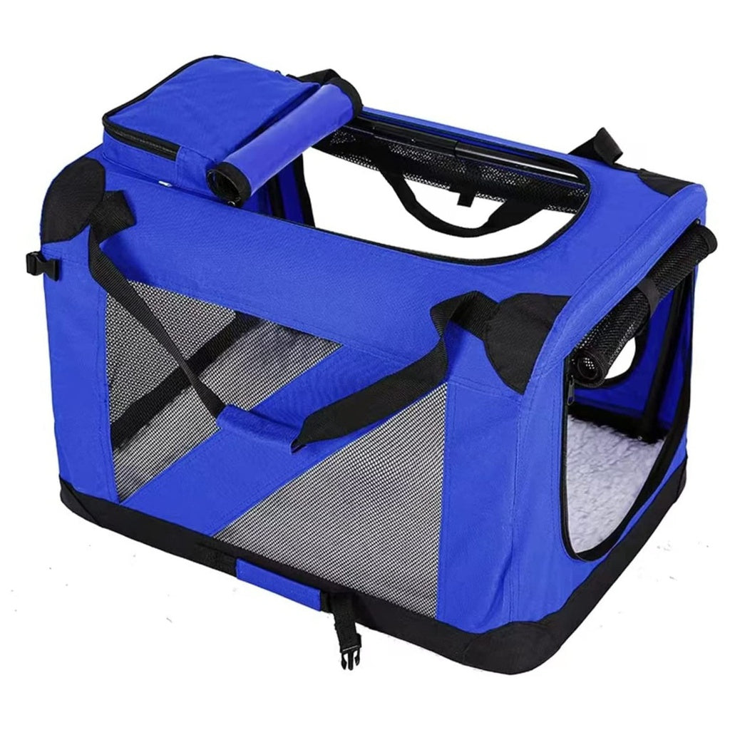 Folding Lightweight Pet Carrier - Medium, Blue