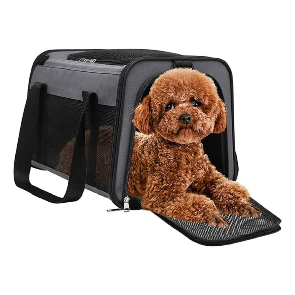 Portable Pet Carrier - Medium, Grey