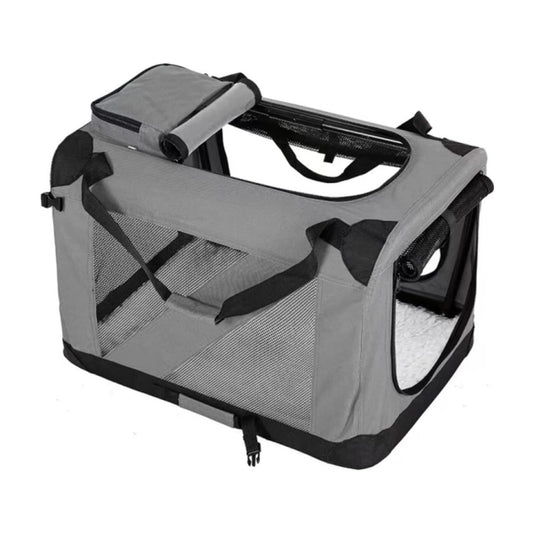 Folding Lightweight Pet Carrier - Medium, Grey