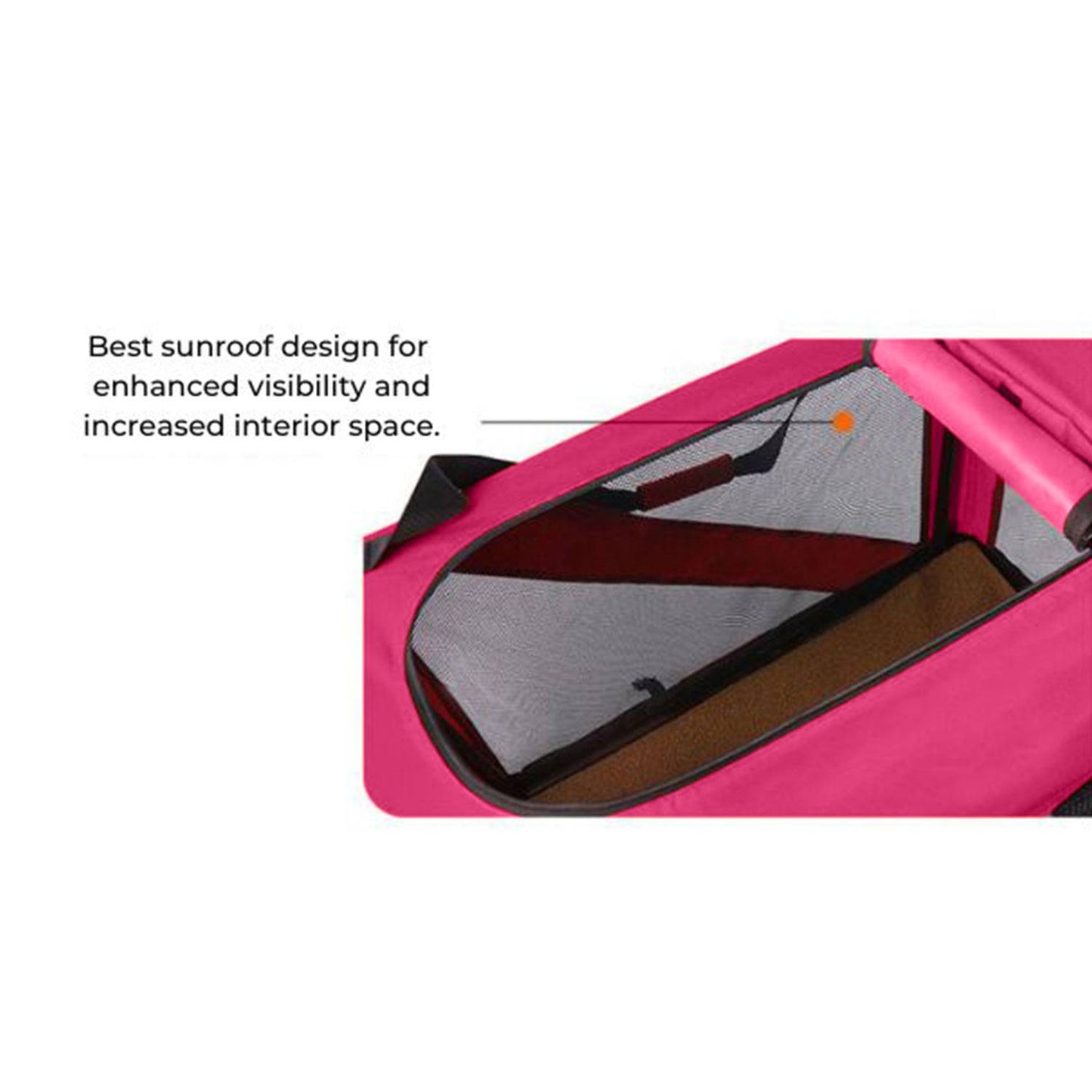 Folding Lightweight Pet Carrier - Extra Large, Pink