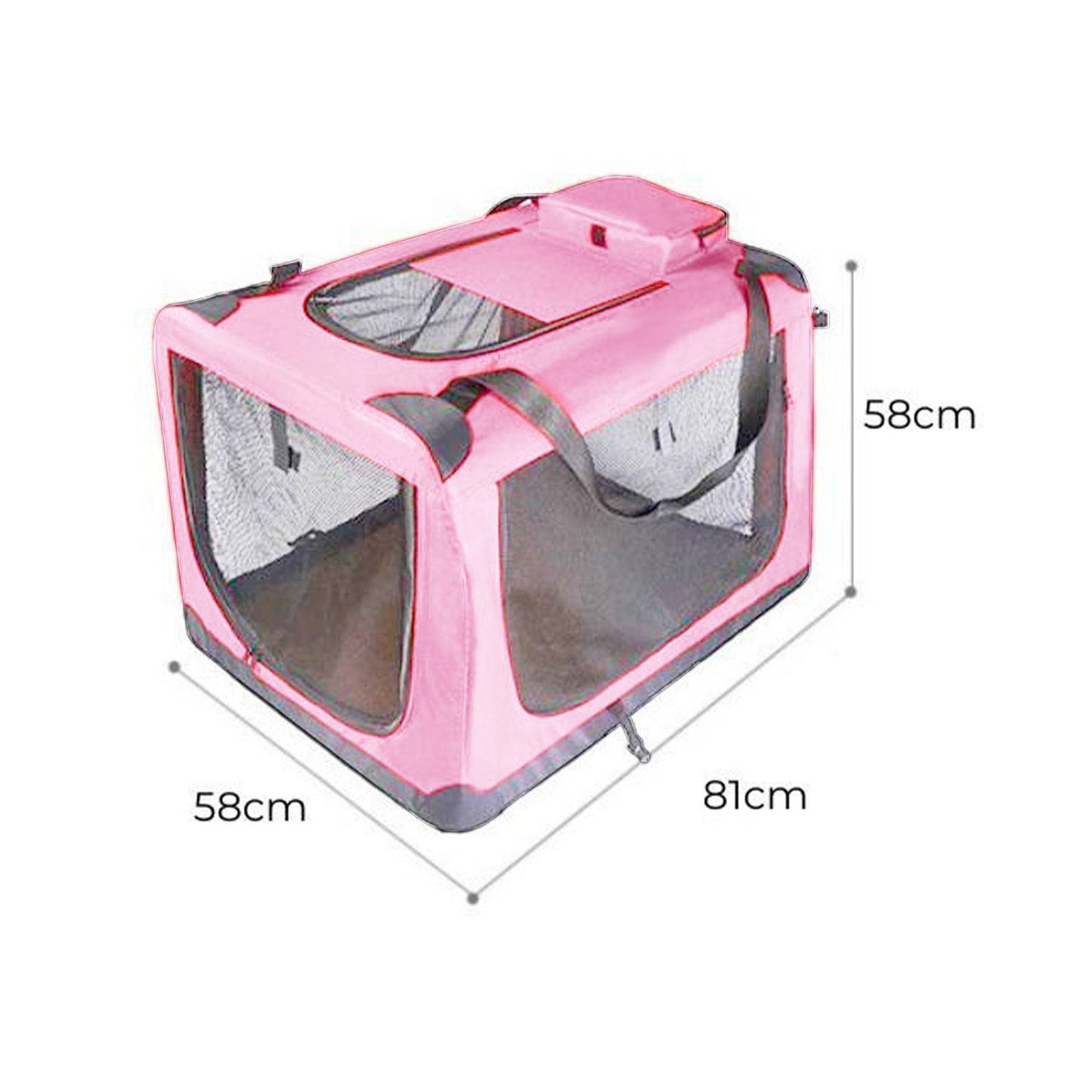 Folding Lightweight Pet Carrier - Extra Large, Pink