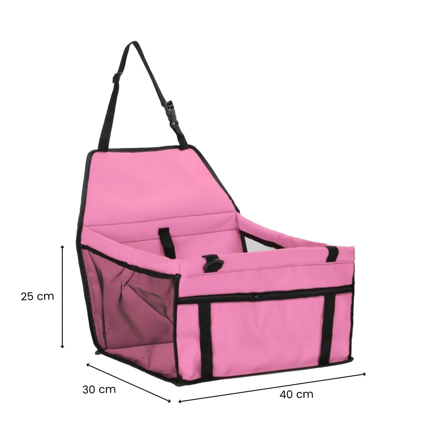 Single Seat Car Pet Carrier - Red