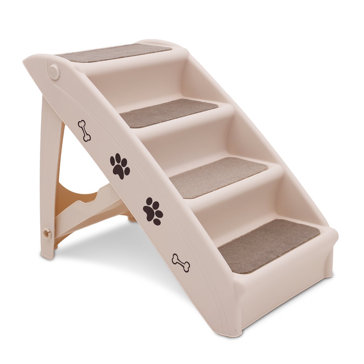 Foldable Step Ladder - Pink, 50cm