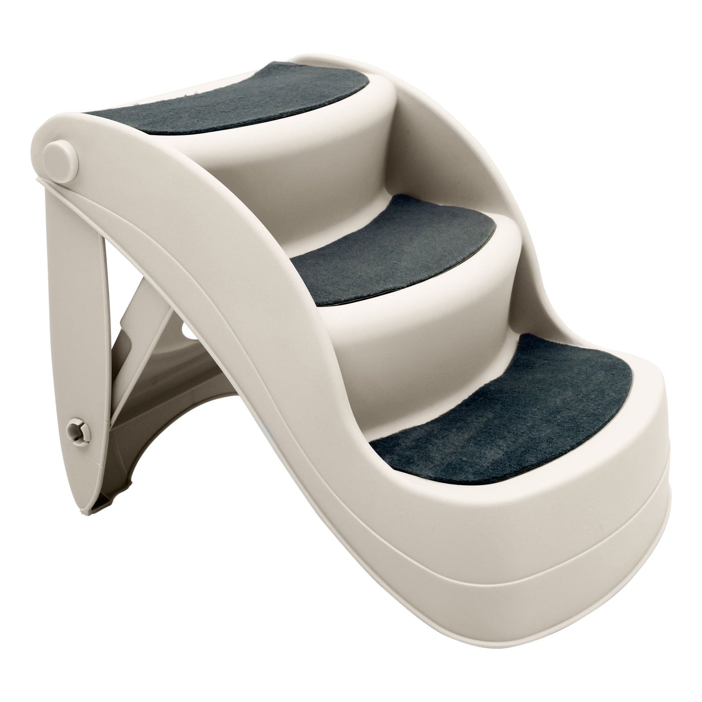 Foldable Pet Stairs - White, 38cm