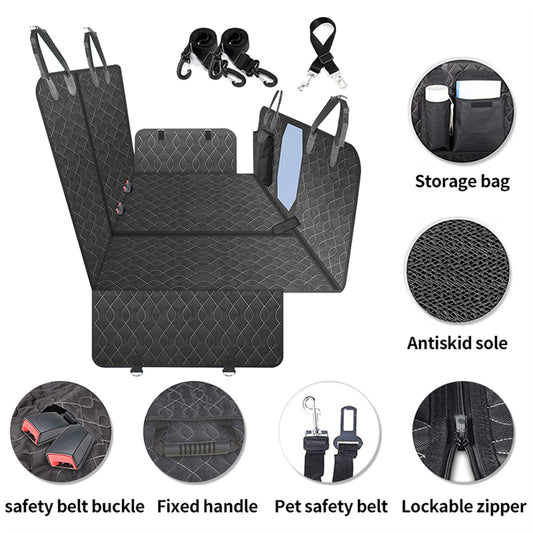 Waterproof Multi-Function Pet Car Back Seat Hammock